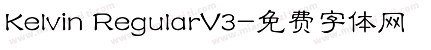 Kelvin RegularV3字体转换